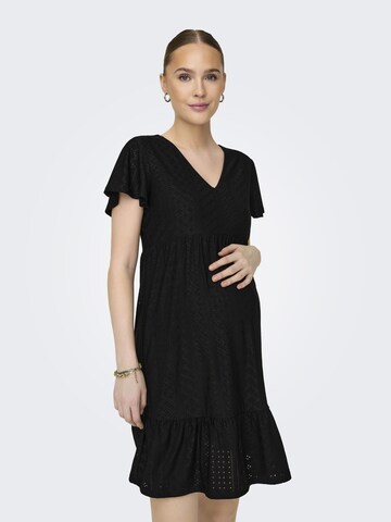 Only Maternity Φόρεμα 'SANDRA' σε μαύρο: μπροστά