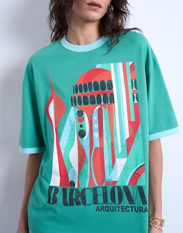 TOPSHOP Majica | zelena barva