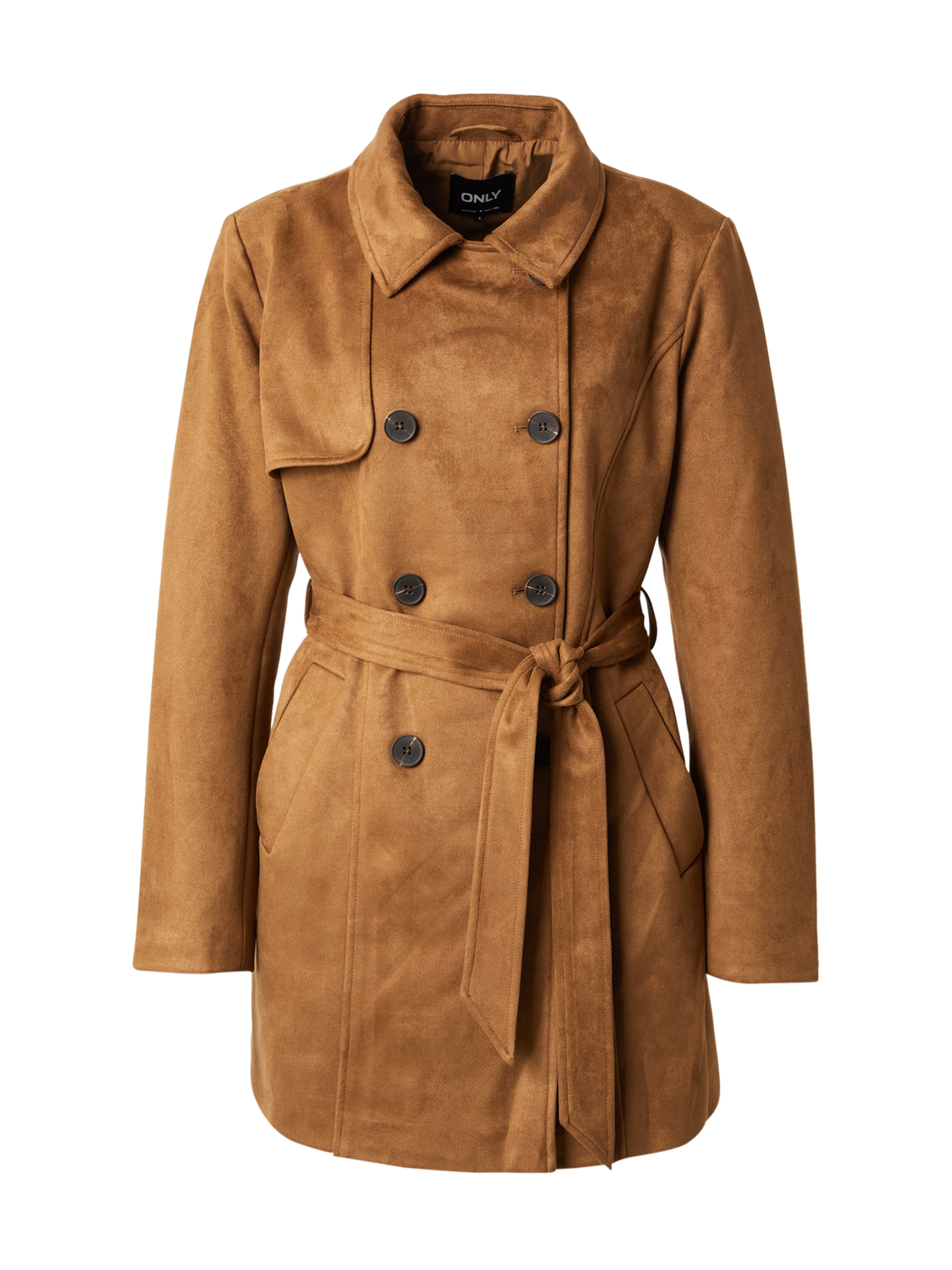 ONLY Prehoden plašč 'ONLVALERIE' | rjava barva: sprednja stran