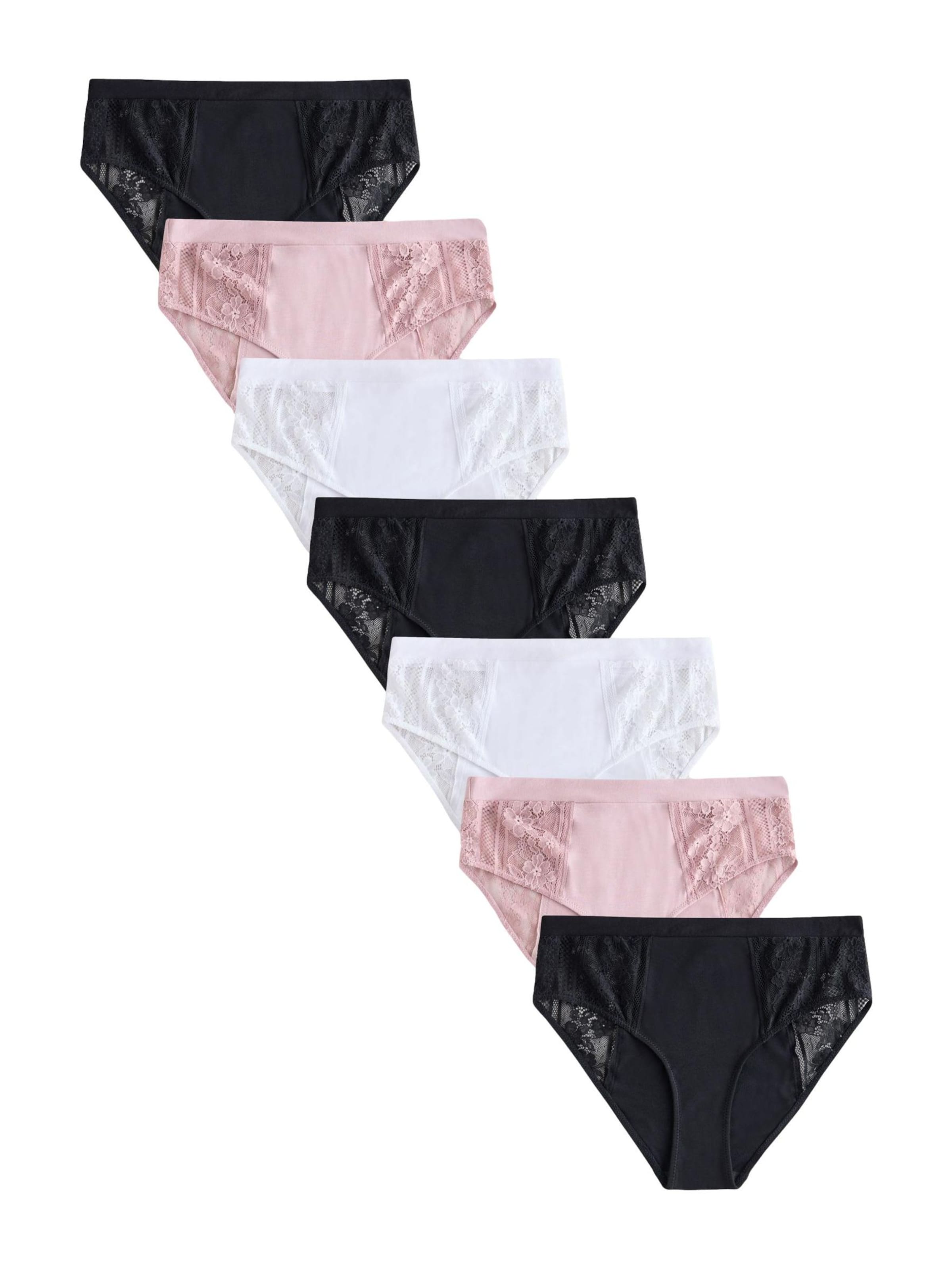 Next Slip en XS en rose / noir / blanc, Vue avec produit