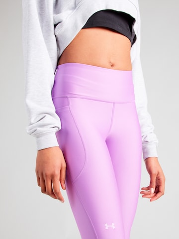 UNDER ARMOUR - Skinny Calças de desporto em roxo