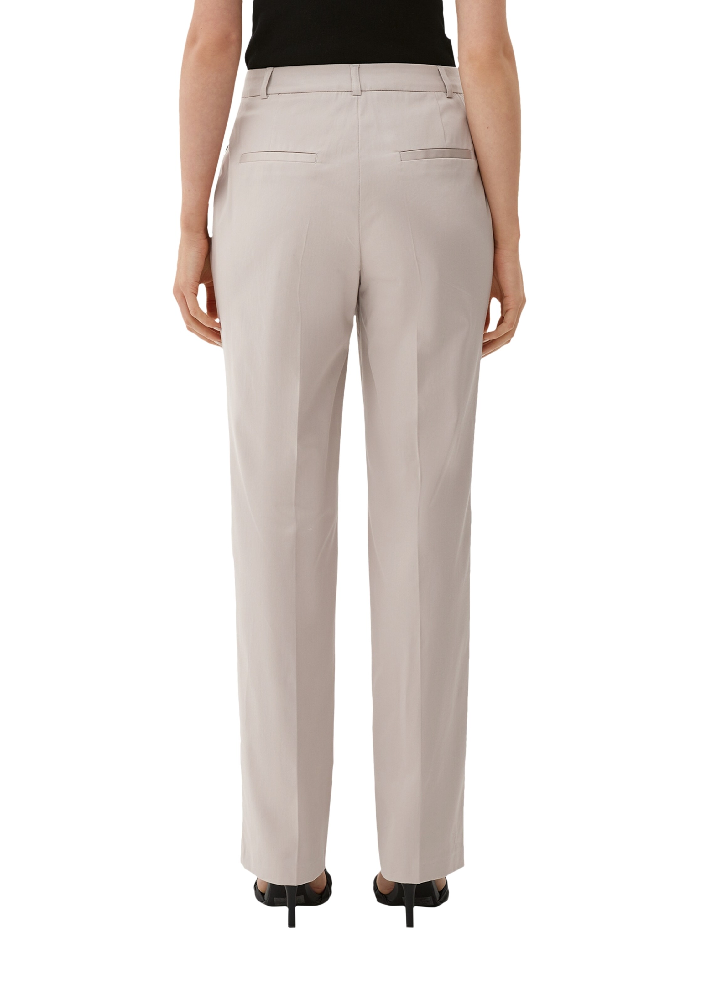 Regular Pantalon à plis s.Oliver BLACK LABEL en beige