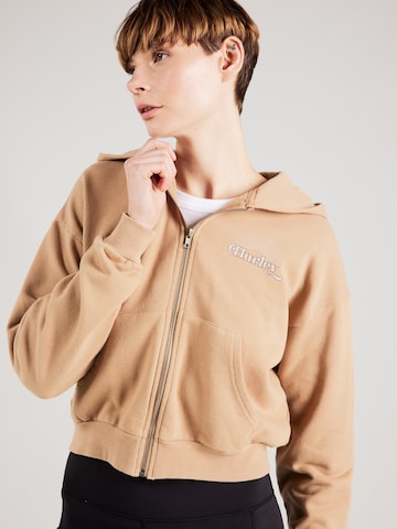 Hurley Sports sweat jacket 'PLAYA' in Brown