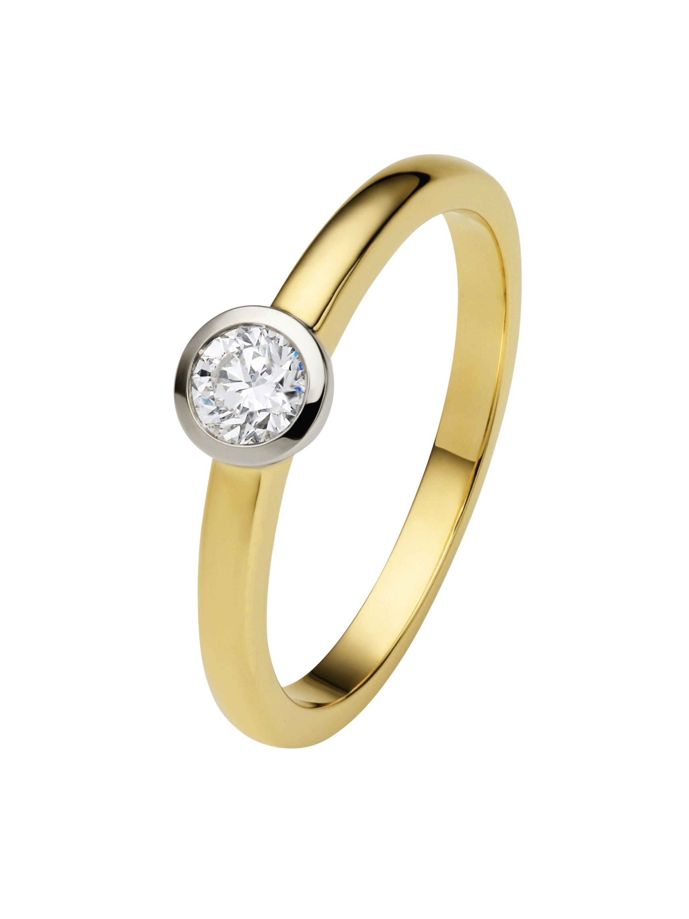 ONE ELEMENT Ring 'Zarge' in Gold: Vorderseite