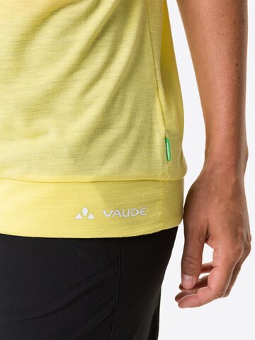 VAUDE Performance shirt 'Skomer' in Yellow