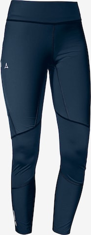 Schöffel - Skinny Pantalón deportivo 'Hestad' en azul: frente