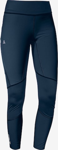 Schöffel Skinny Sportbroek 'Hestad' in Blauw: voorkant