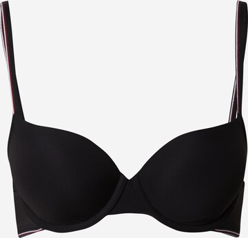 Invisible Soutien-gorge Tommy Hilfiger Underwear en noir : devant