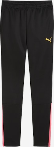 PUMA Slimfit Sporthose 'TeamLiga' in Schwarz: Vorderseite