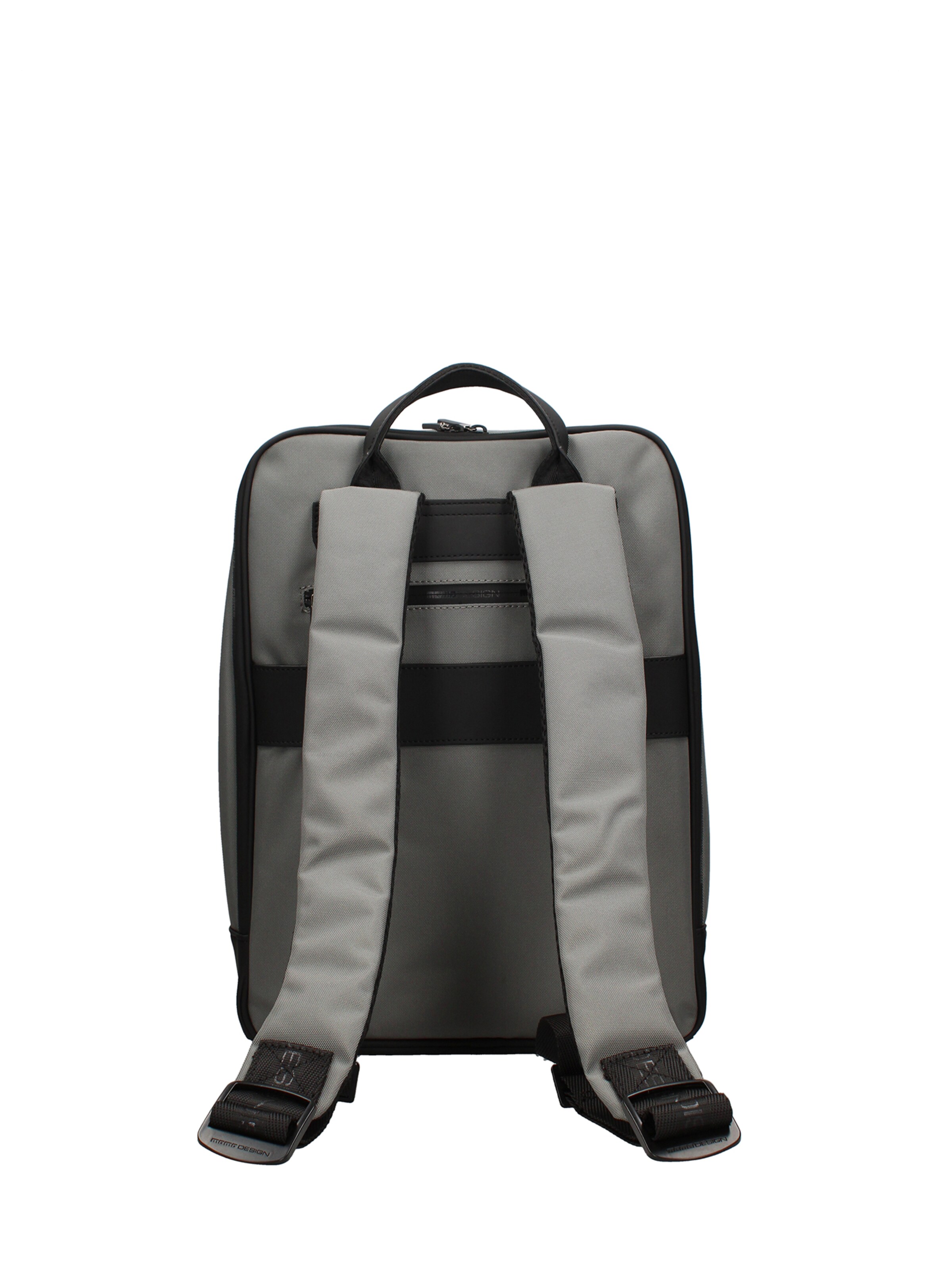 Zaino 'Zaino Uomo Momo Design Poliuretanico con Zip e Tasche Organizzate' di Momo Design in grigio