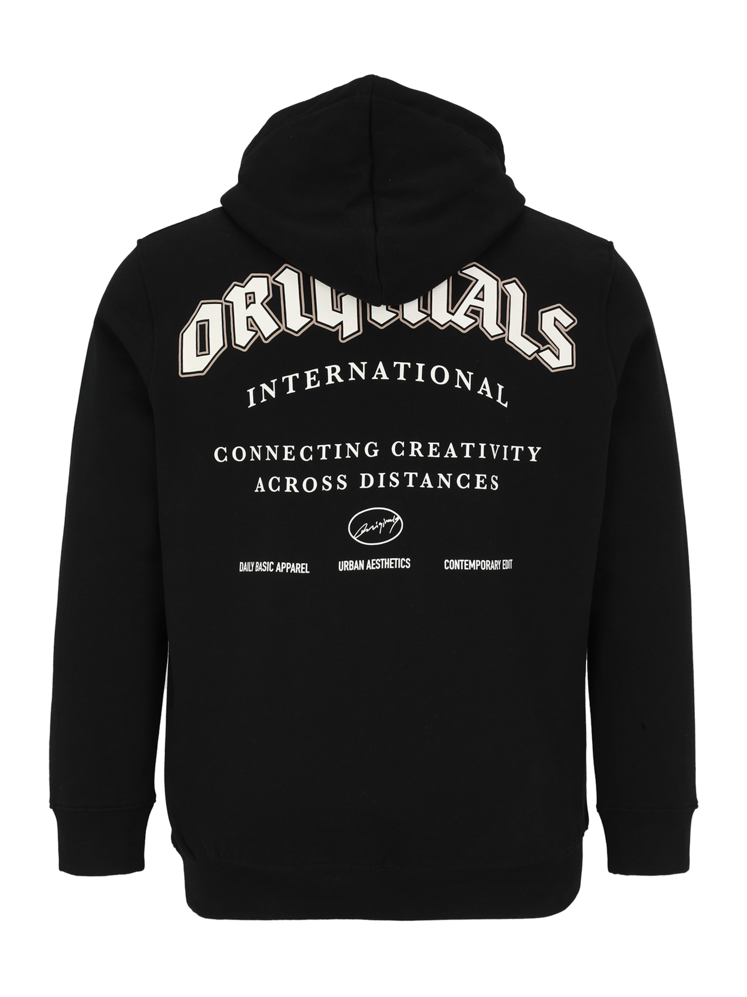 Jack & Jones Plus Sweatshirt 'JJJORMEADOWS' in Black