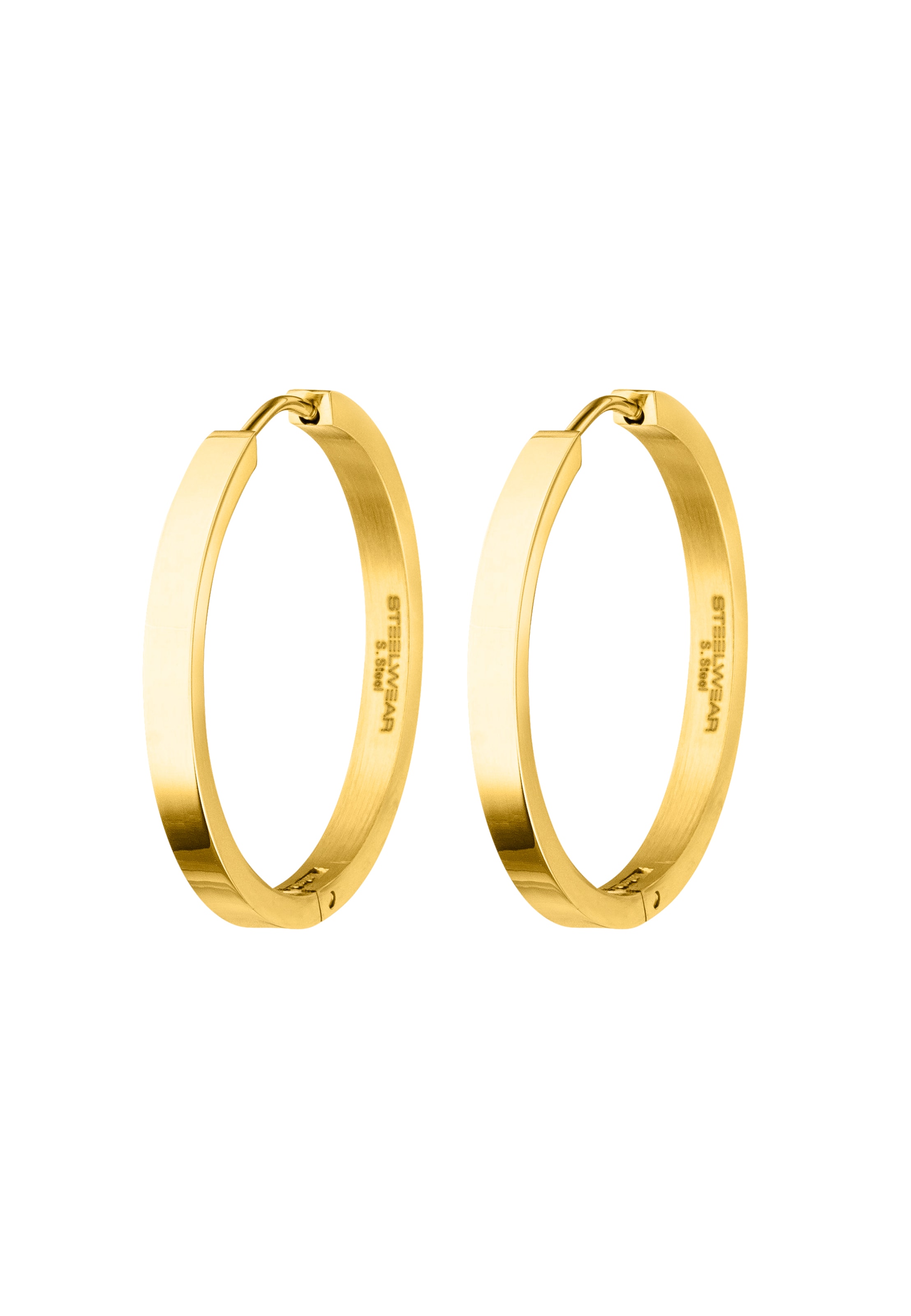 Steelwear Ohrringe in Gold: Vorderseite