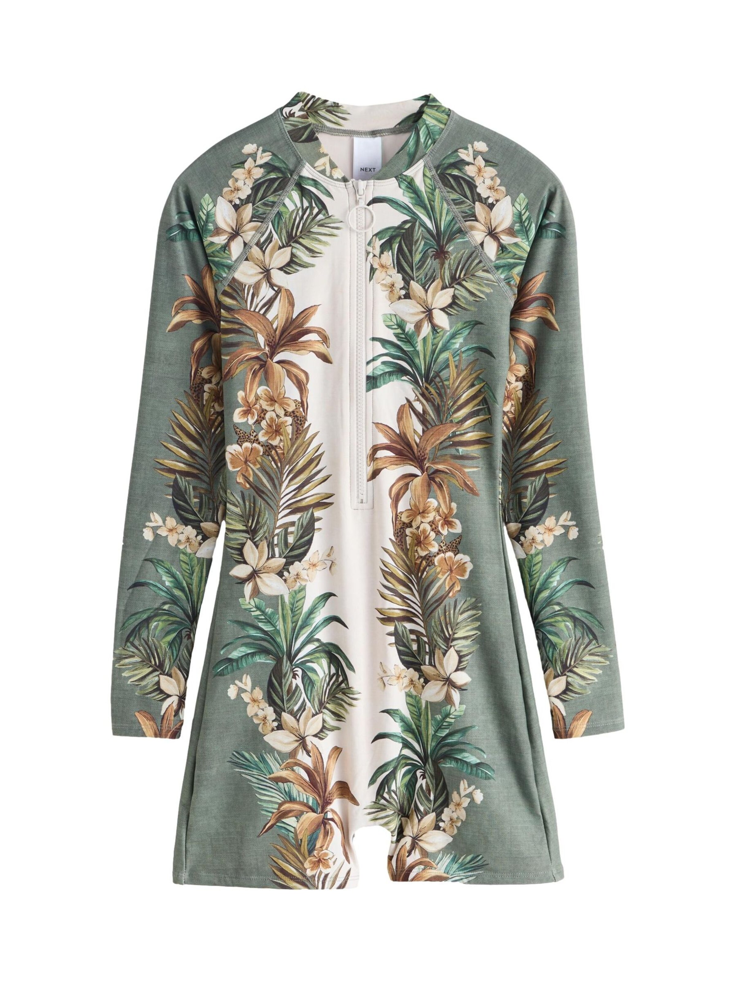 Next Maillot de bain en crème / umbra / olive / jade, Vue avec produit