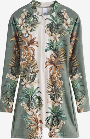 Next Uimapuku värissä kerma / umbra / oliivi / jade, Tuotenäkymä