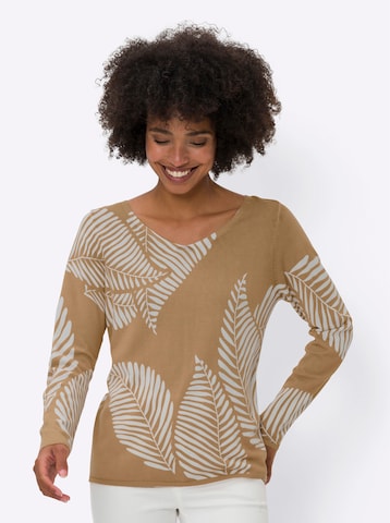 Pullover di heine in marrone: frontale