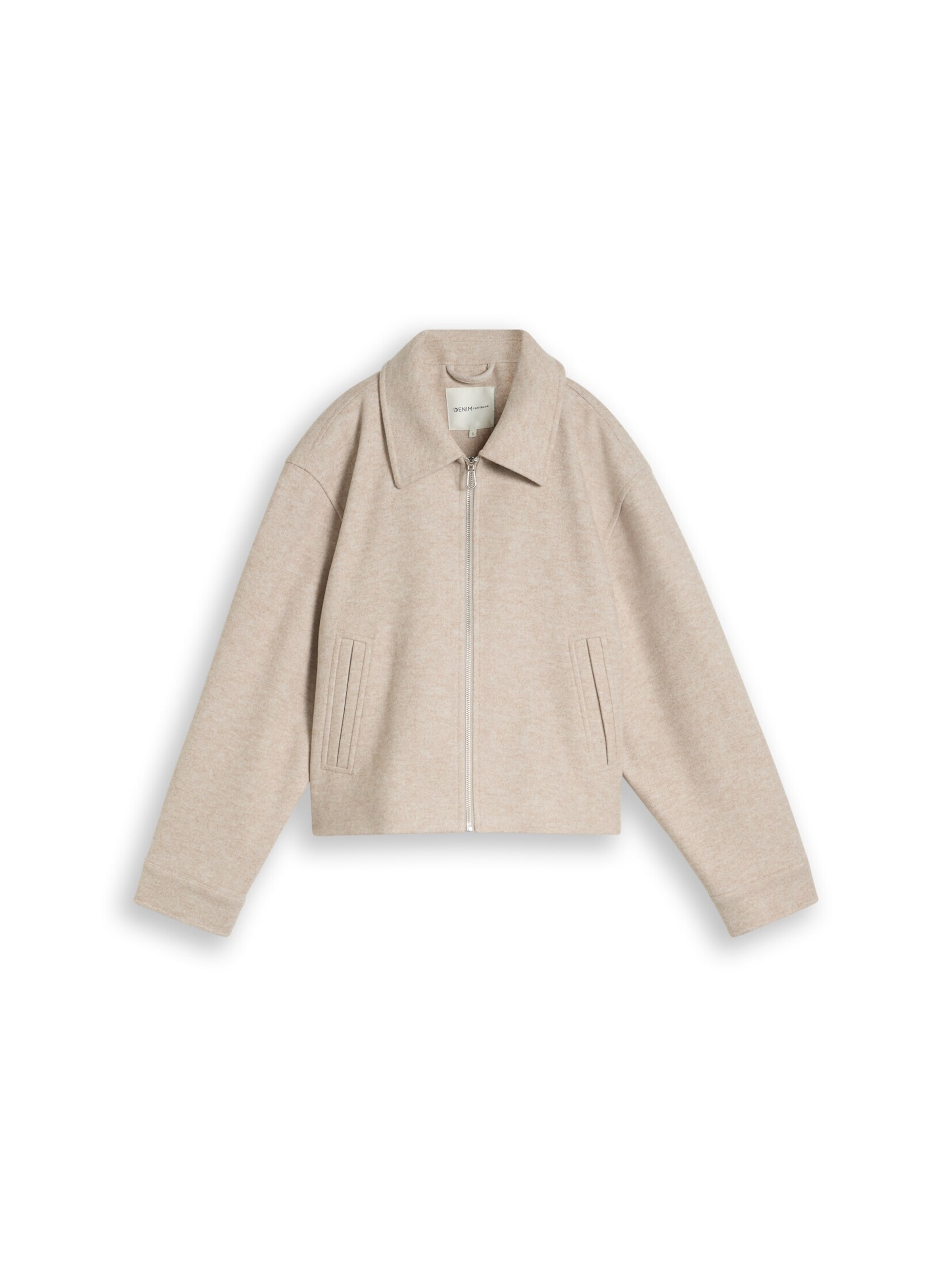 TOM TAILOR DENIM Jacke in Beige: Vorderseite