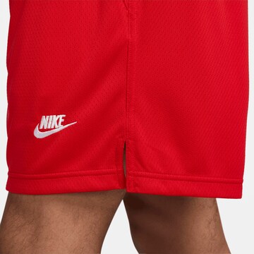 Nike Sportswear Regular Workout Pants in Red