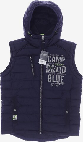 CAMP DAVID Vest in S in Blue: front