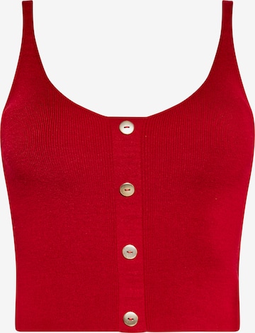 faina Top in Rood: voorkant