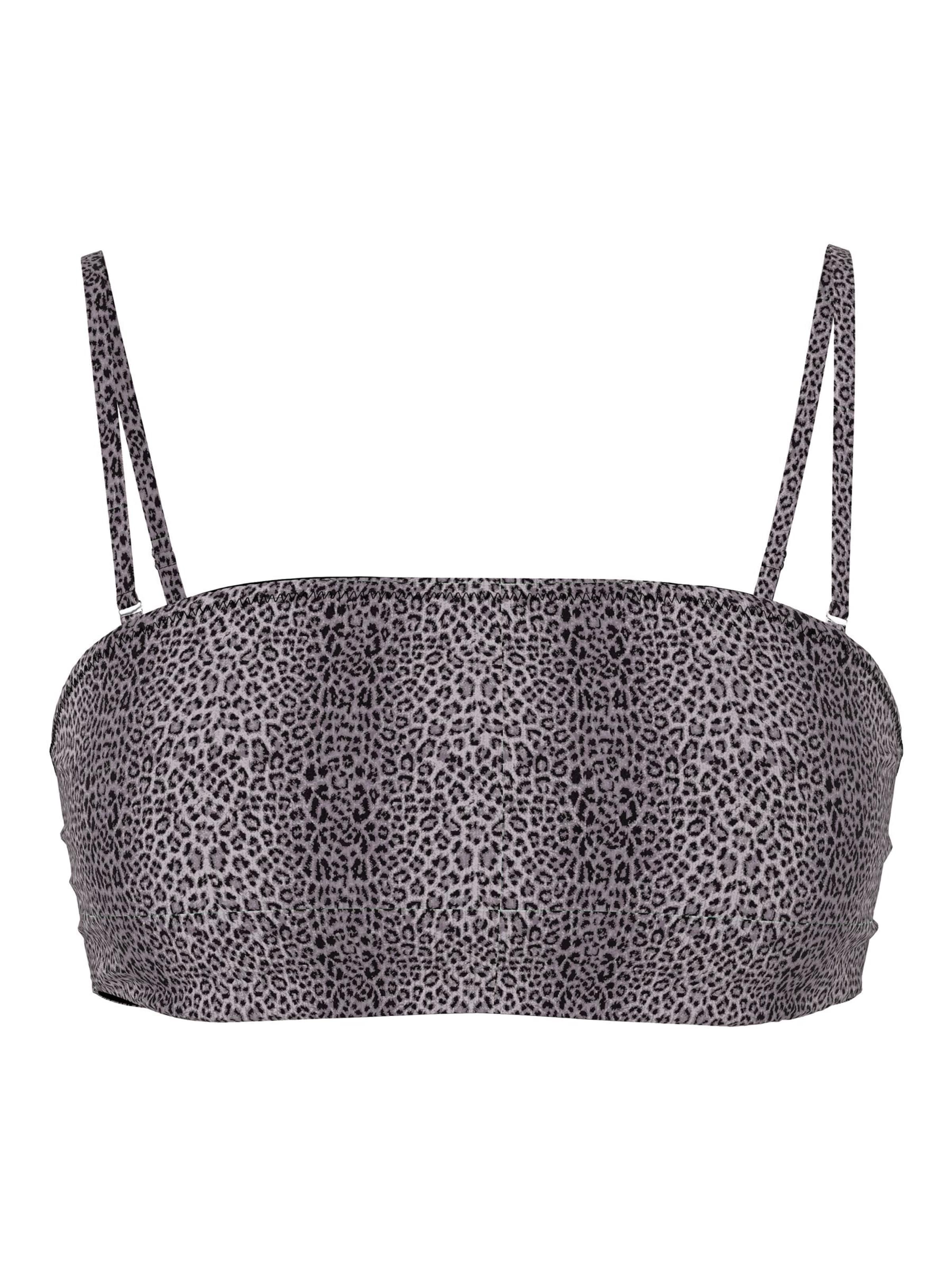 PIECES Bikini Top 'PCBAOMI' in Black: front