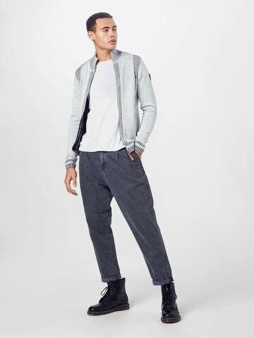 Vestes en maille TOM TAILOR en gris