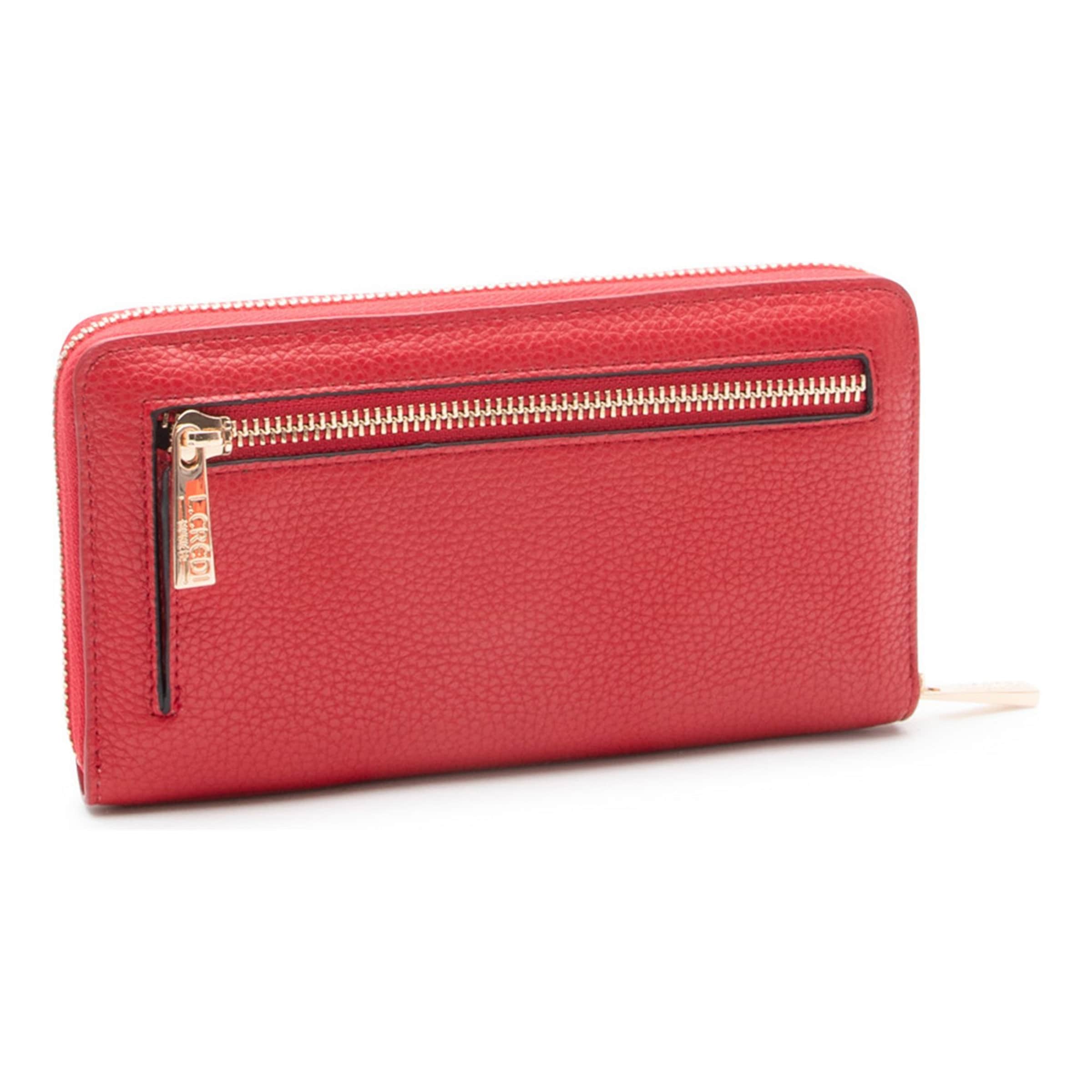 Porte-monnaies 'Perla' L.CREDI en rouge