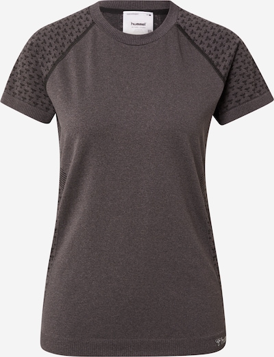 Hummel Functioneel shirt in de kleur Donkergrijs / Zwart, Productweergave