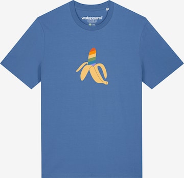 Watapparel Shirt 'Rainbow Banana' in Blue: front