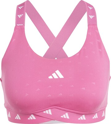 ADIDAS PERFORMANCE Bustier Sport bh in Roze