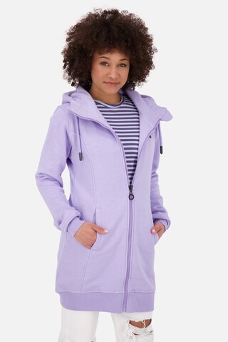 Alife and Kickin Zip-Up Hoodie 'JasnaAK' in Purple: front