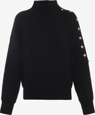 Pull-over aleva en noir : devant