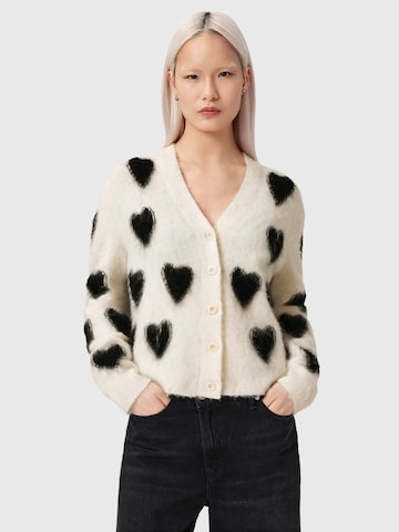 AllSaints Вязаная кофта 'SCATTER HEART' в Белый