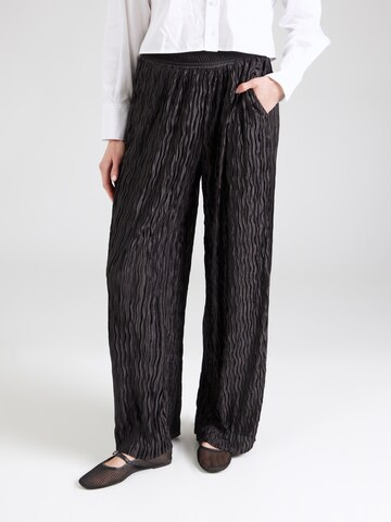 mbym Wide leg Trousers 'Asaka-M' in Black: front