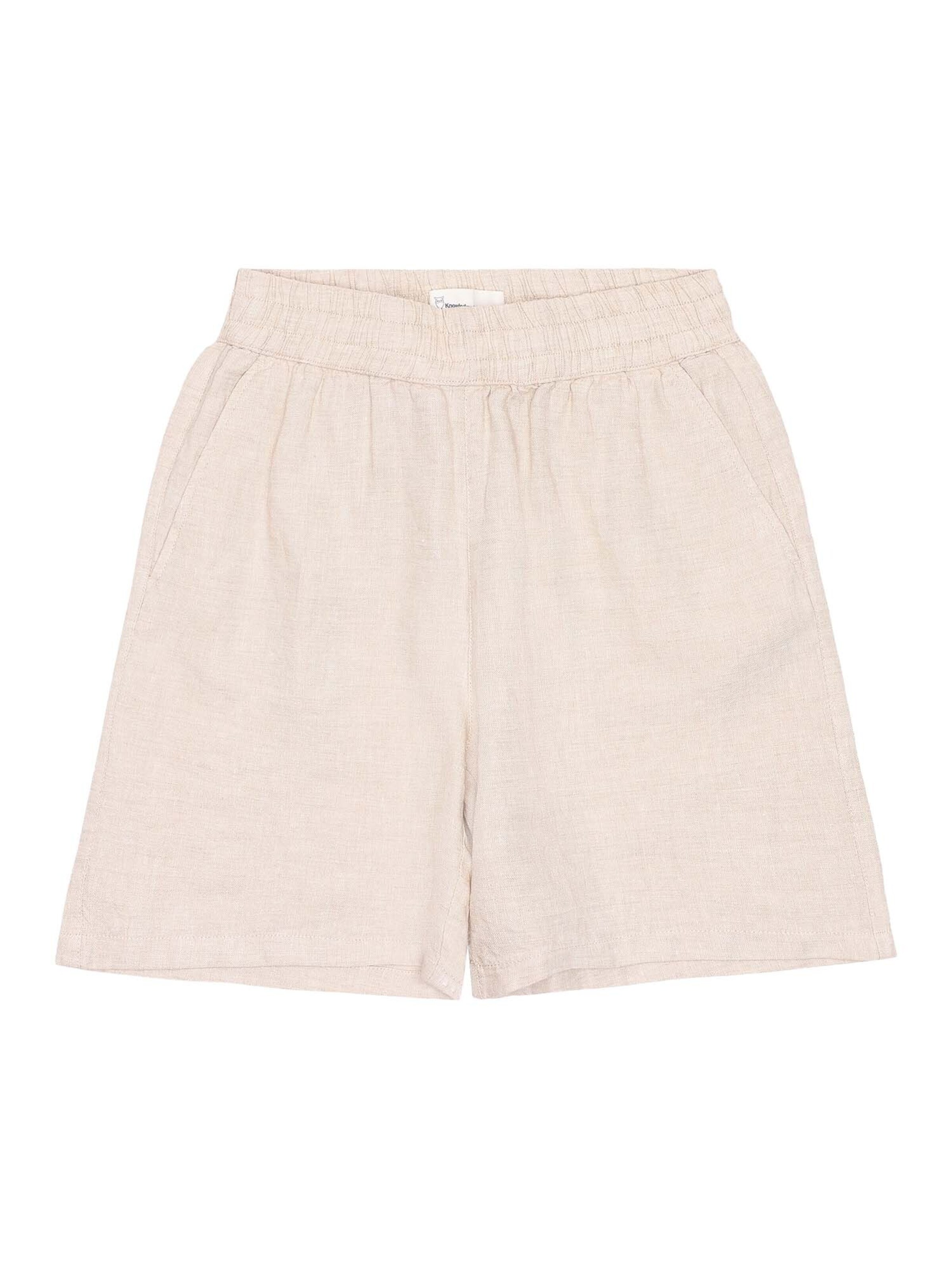 KnowledgeCotton Apparel Loosefit Shorts 'Posey' in Beige: Vorderseite