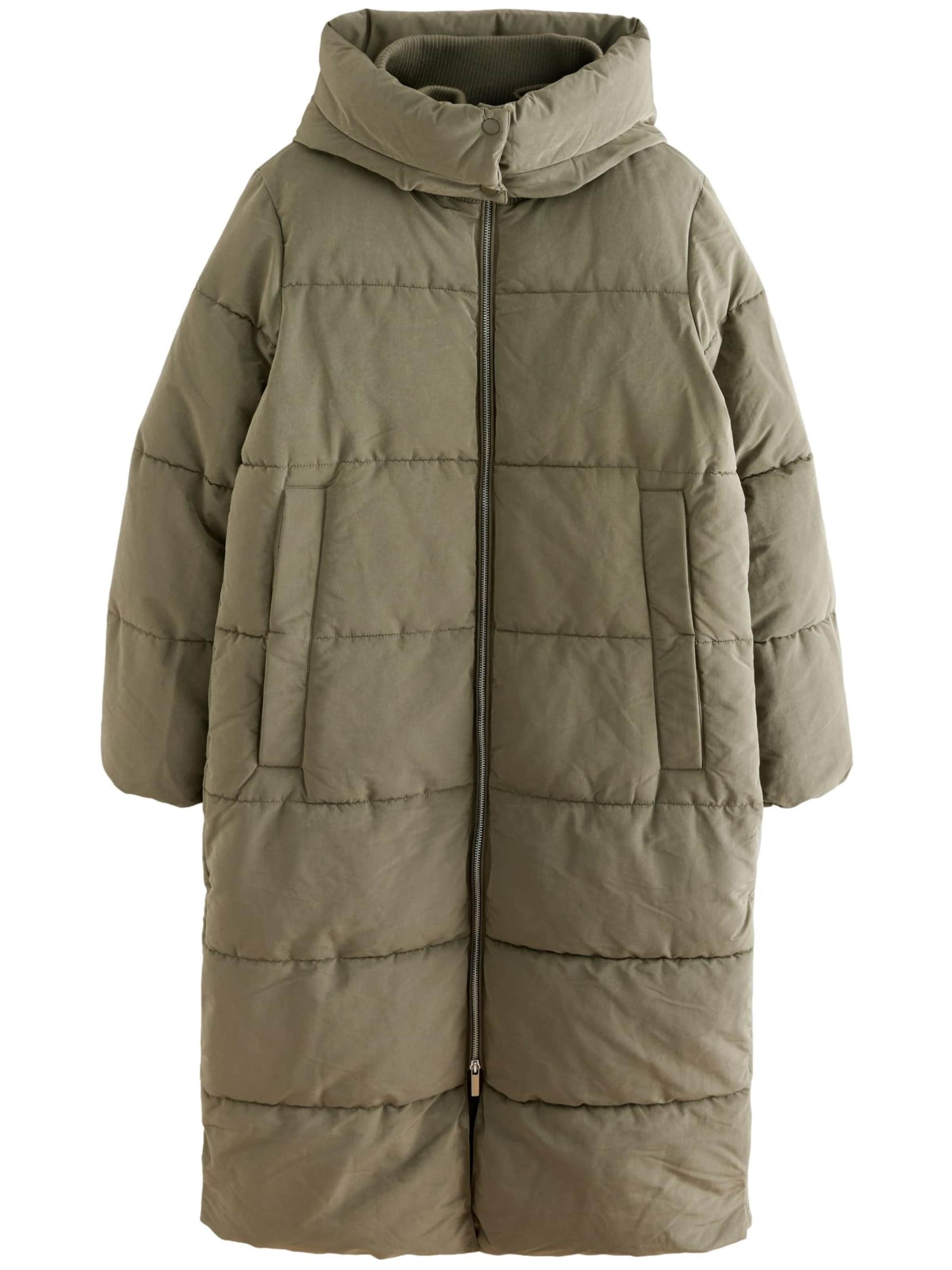 Next Prehoden plašč | zelena barva: sprednja stran