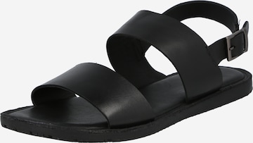 ABOUT YOU Sandals 'Jesper' in Black: front