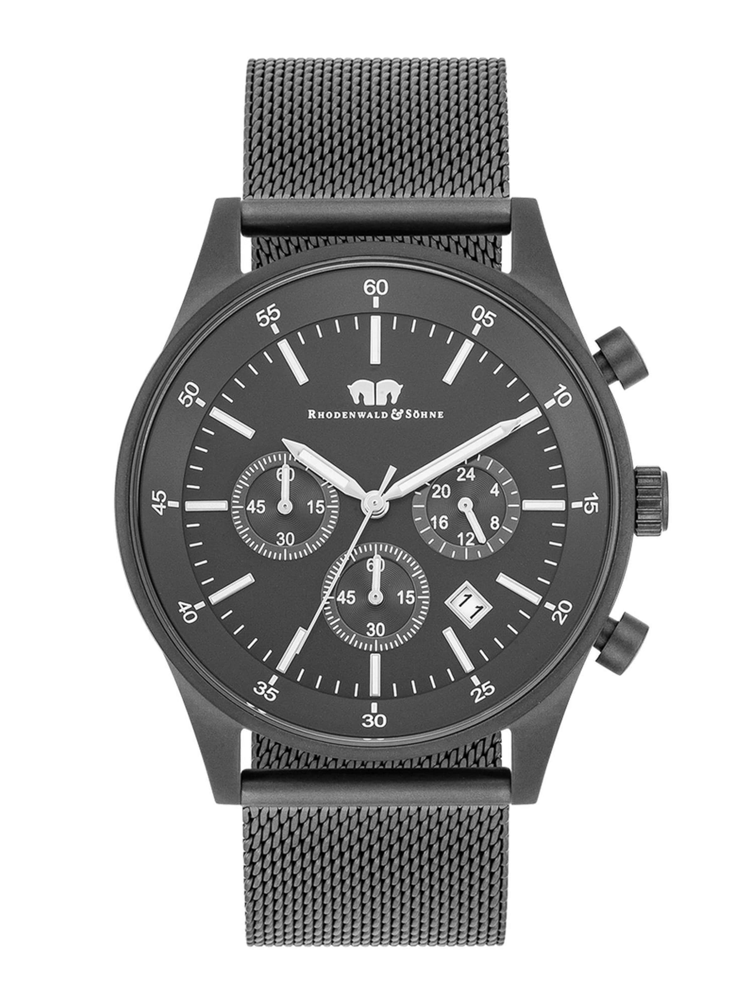 Montre à affichage analogique Rhodenwald & Söhne en gris : devant