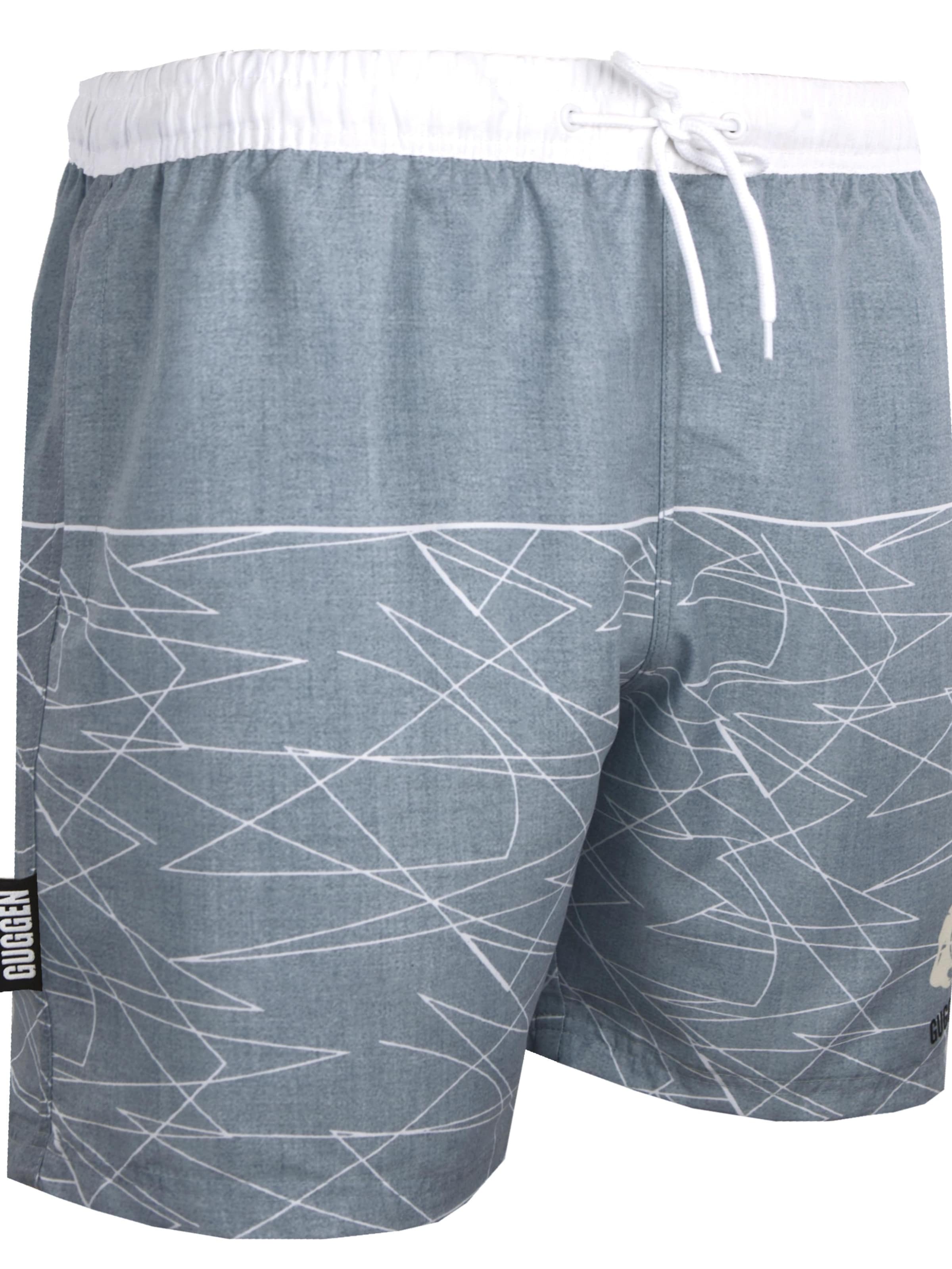 Guggen Mountain Badeshorts 'Boardshorts 1608'‌‌‌‌ in Grau