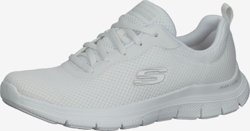 Baskets basses 'Flex Appeal 4.0' SKECHERS en blanc : devant