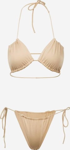 Bikini 'Gummie Bikini' Kalaia en beige : devant