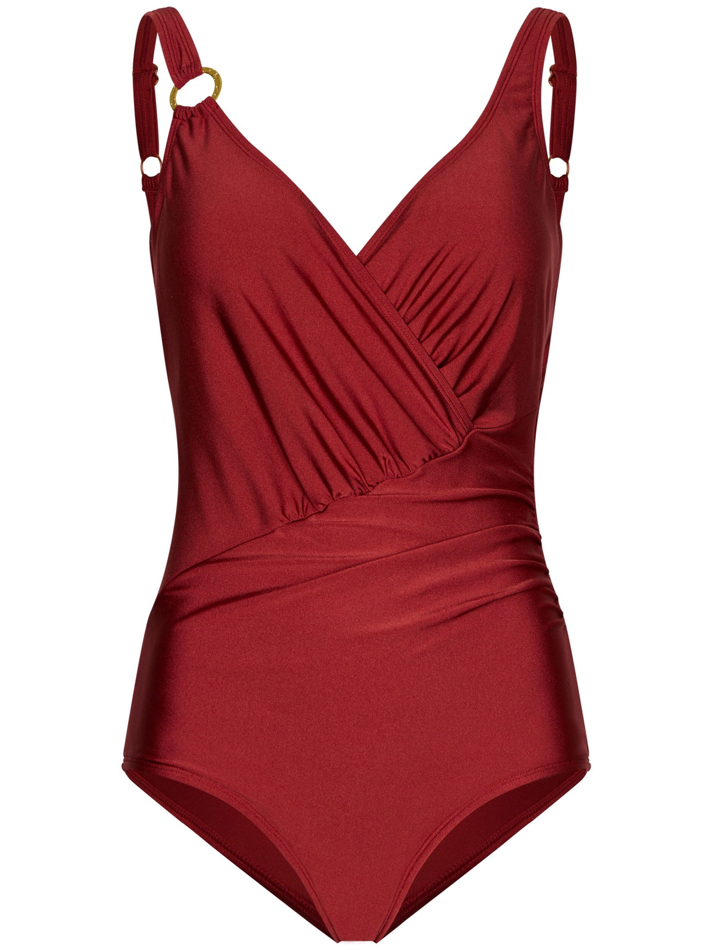 Classique Maillot de bain modelant Pastunette en rouge : devant