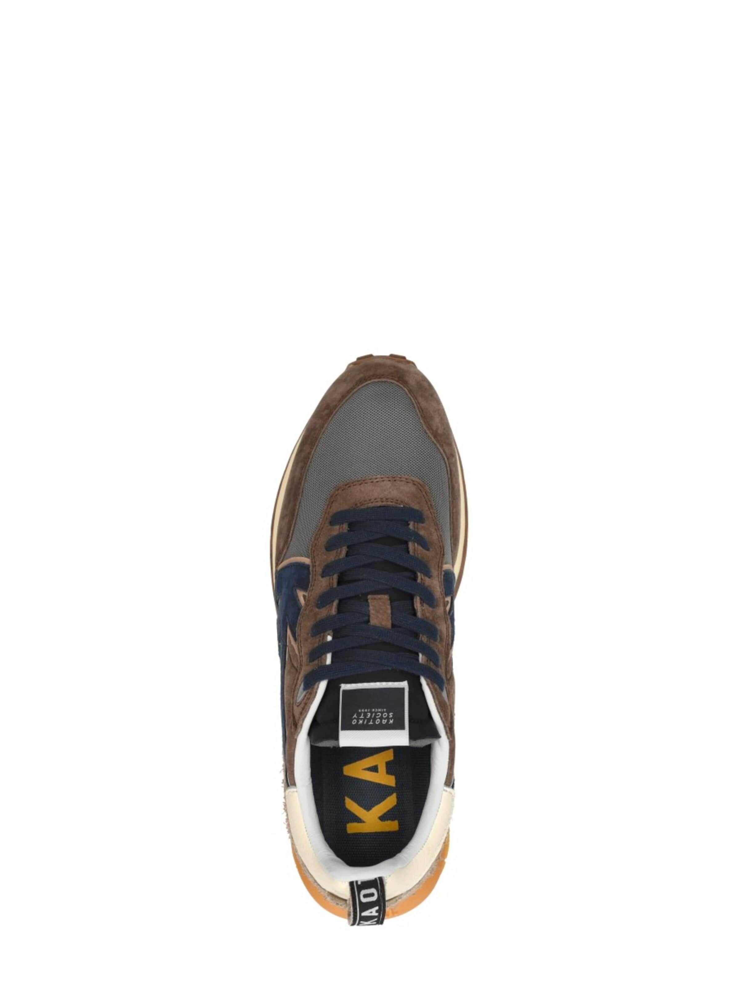 Baskets basses 'Nara' Kaotiko en marron