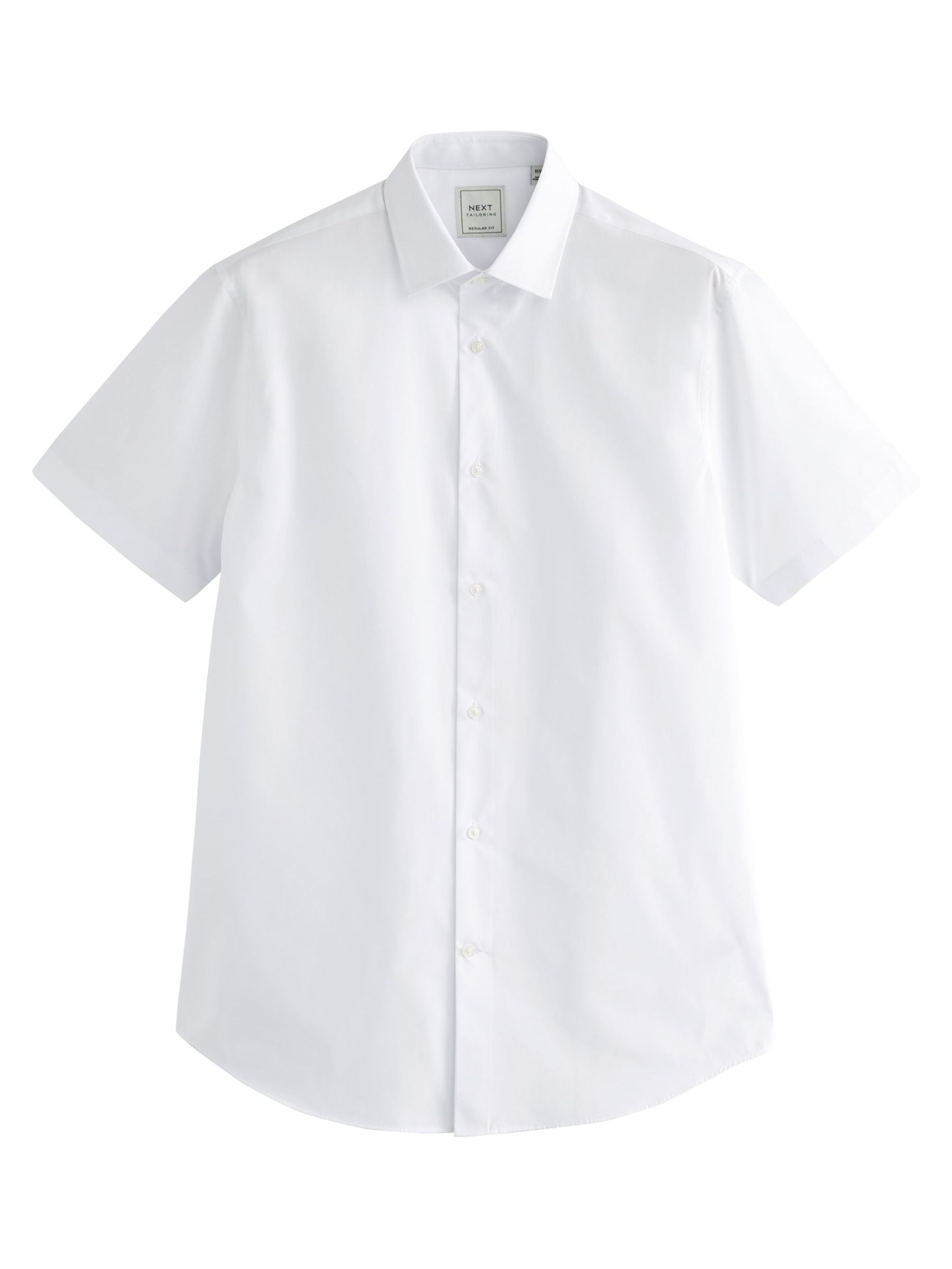 Next Regular fit Button Up Shirt in White