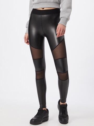 Urban Classics Skinny Leggings in Schwarz: predná strana