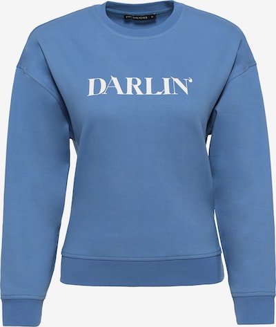 FRESHLIONS Sweat-shirt ' DARLIN ' en bleu / blanc, Vue avec produit