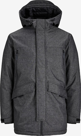 JACK & JONES Winter parka in Black: front