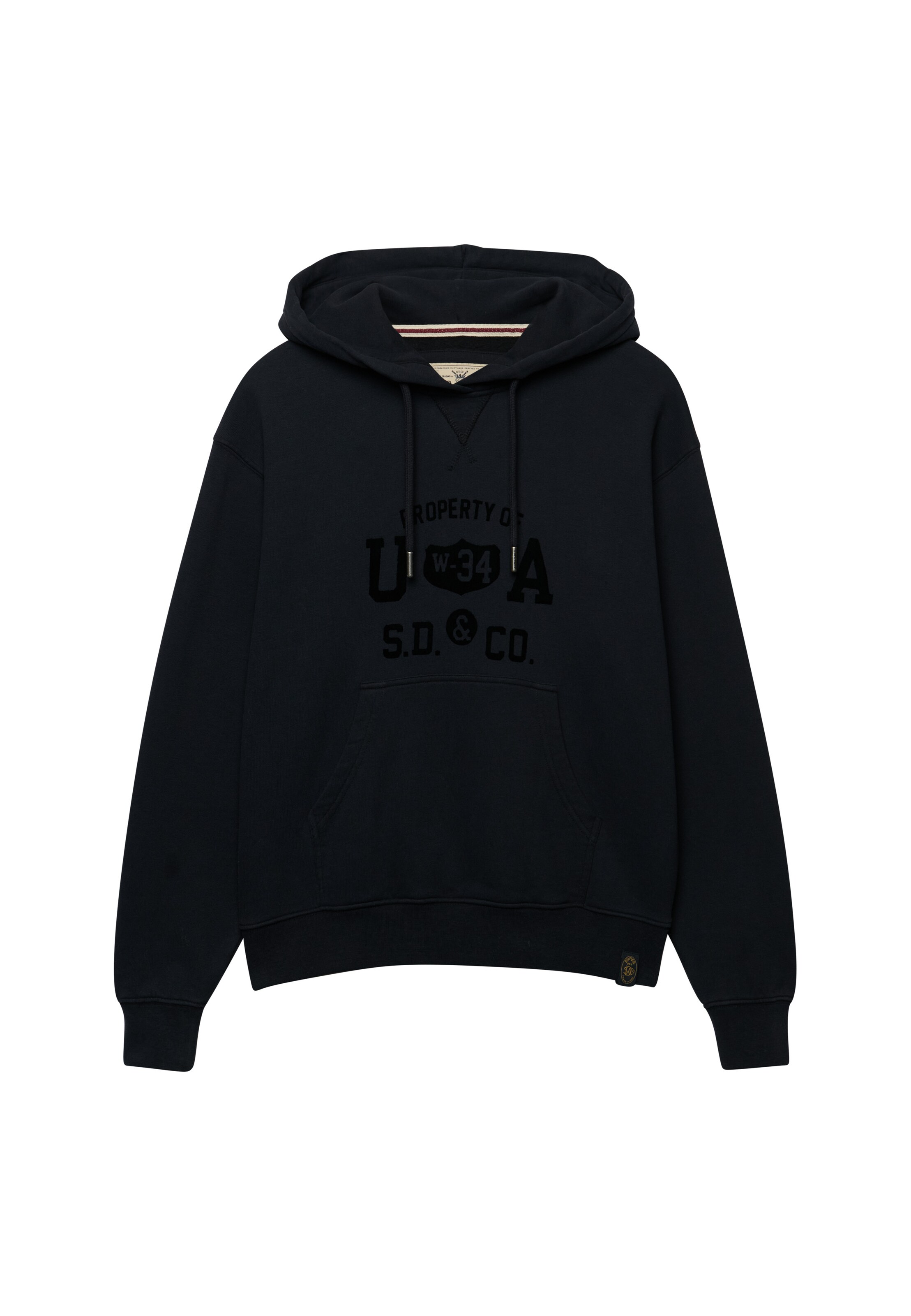 Sweat-shirt 'Athletic' Superdry & Co en noir : devant