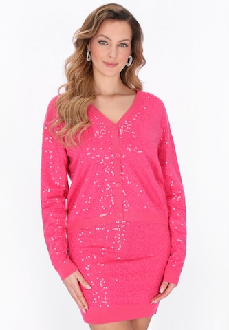 faina - Cárdigan en rosa: frente