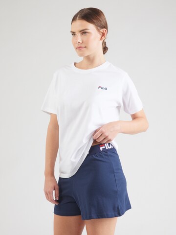 Shorty FILA en bleu : devant
