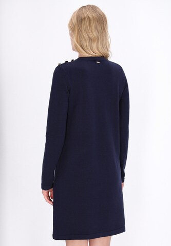 Robes en maille 'Classic' DreiMaster Klassik en bleu